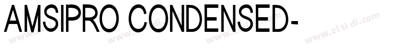 AMSIPRO CONDENSED字体转换